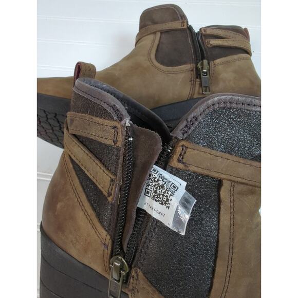 UGG Australia Emalie Stout Waterproof Wedge Ankle Boot Brown 7 - Picture 7 of 11